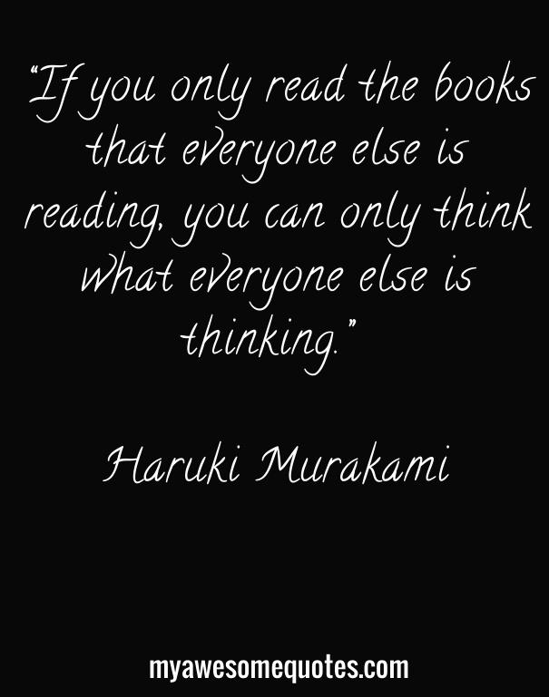 Haruki Murakami Quote About Learning Awesome Quotes About Life